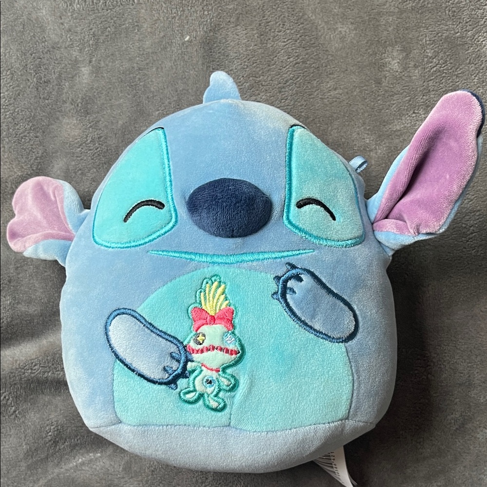 Disney Blue and Mint Stitch Plush Pillow Toy